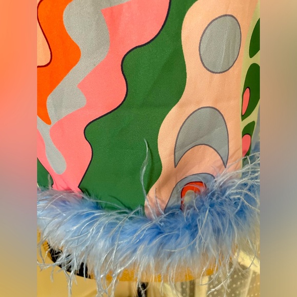 Anthropology, English Factory Sleeveless Faux Feather Top. Price firm. - Picture 7 of 11